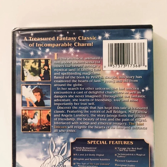 The Last Unicorn  DVD 25th Anniversary Edition Sealed - Picture 6 of 13